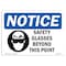 Signmission OSHA, Glasses Beyond This Point, 14in X 10in Alum, 14" W, 10" H, Landscape, OS-NS-A-1014-L-18166 OS-NS-A-1014-L-18166 - alternate 1